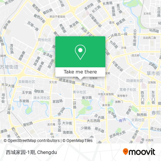 西城家园-1期 map