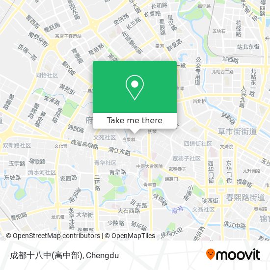 成都十八中(高中部) map