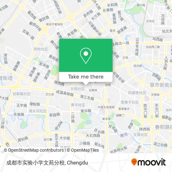 成都市实验小学文苑分校 map