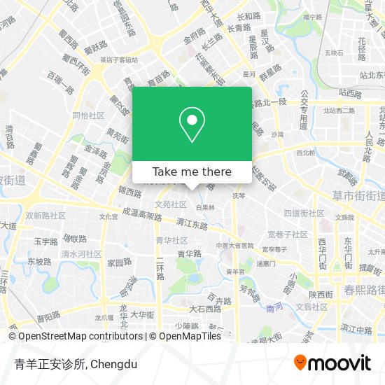 青羊正安诊所 map