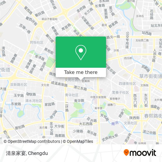 清泉家宴 map