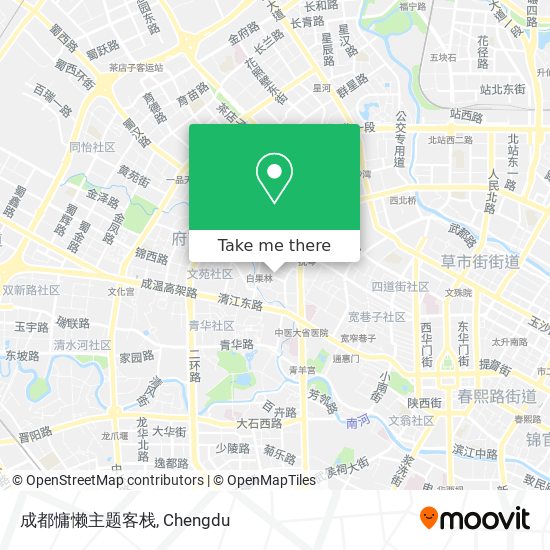成都慵懒主题客栈 map