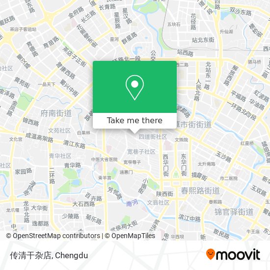 传清干杂店 map
