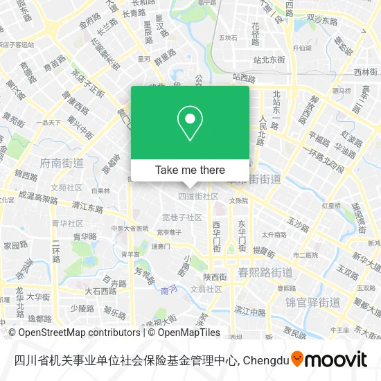 四川省机关事业单位社会保险基金管理中心 map