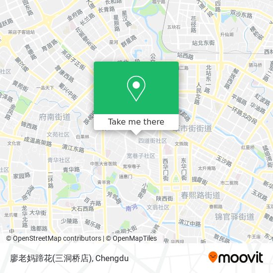 廖老妈蹄花(三洞桥店) map