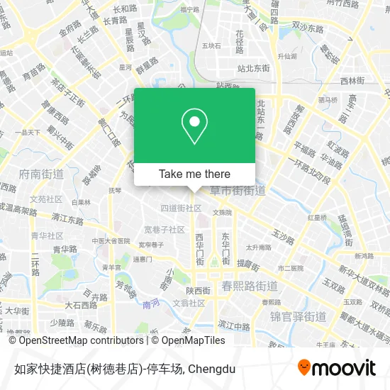 如家快捷酒店(树德巷店)-停车场 map