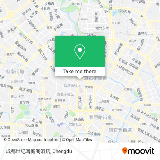 成都世纪写庭阁酒店 map