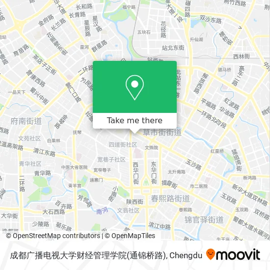 成都广播电视大学财经管理学院(通锦桥路) map