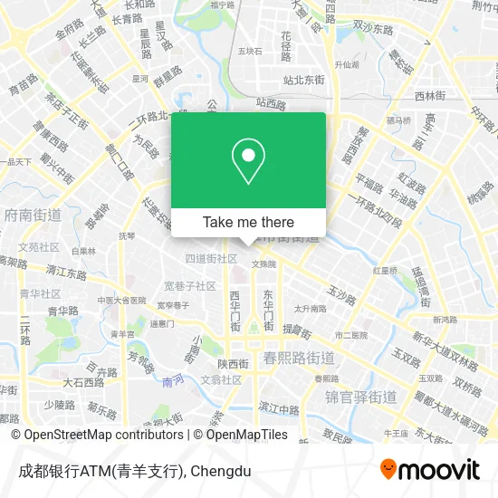 成都银行ATM(青羊支行) map