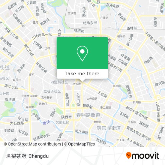 名望茶府 map