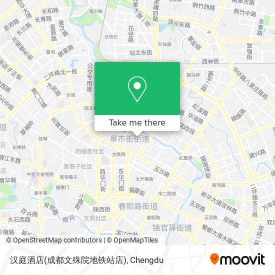 汉庭酒店(成都文殊院地铁站店) map