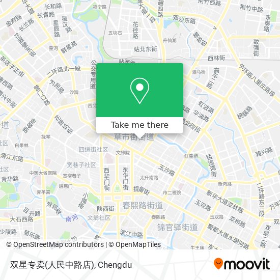 双星专卖(人民中路店) map