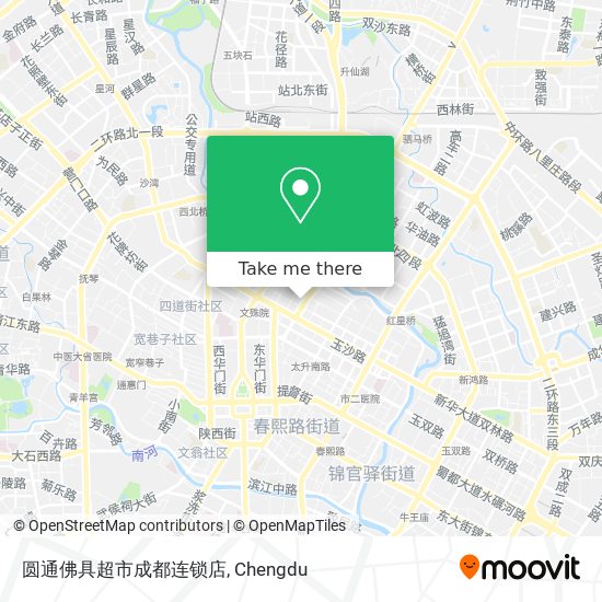 圆通佛具超市成都连锁店 map