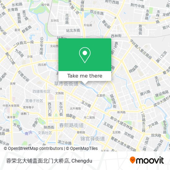 蓉荣北大铺盖面北门大桥店 map