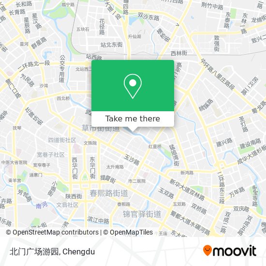 北门广场游园 map