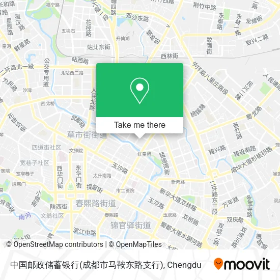 中国邮政储蓄银行(成都市马鞍东路支行) map