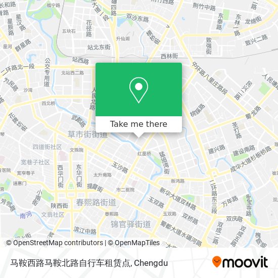马鞍西路马鞍北路自行车租赁点 map