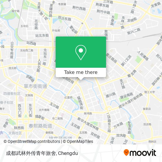 成都武林外传青年旅舍 map