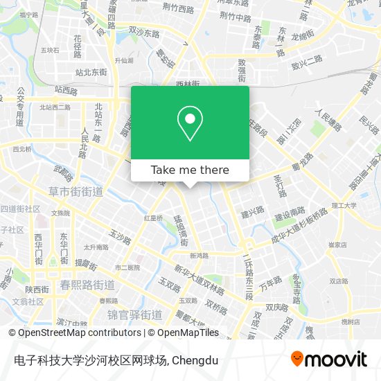 电子科技大学沙河校区网球场 map