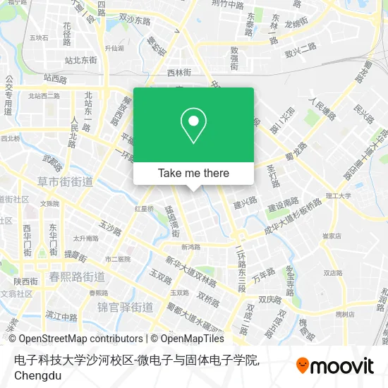 电子科技大学沙河校区-微电子与固体电子学院 map