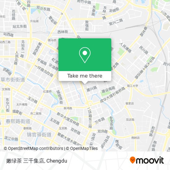 嫩绿茶 三千集店 map