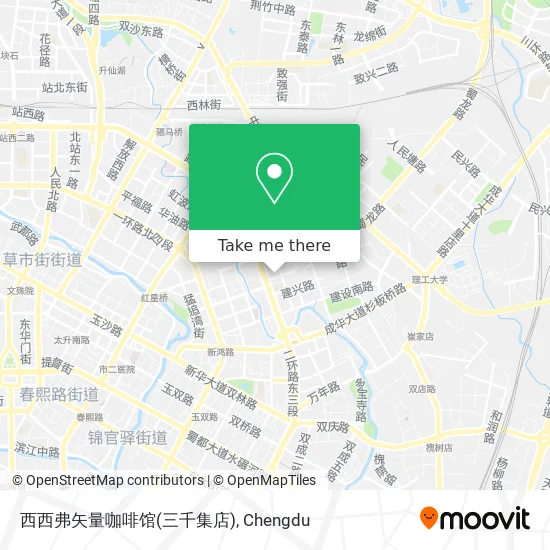 西西弗矢量咖啡馆(三千集店) map