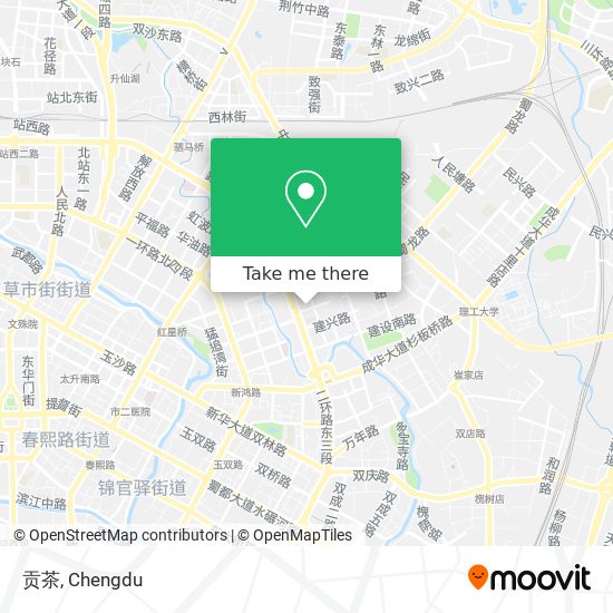 贡茶 map