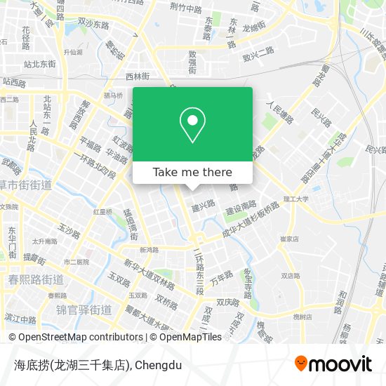 海底捞(龙湖三千集店) map