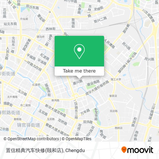置信精典汽车快修(颐和店) map