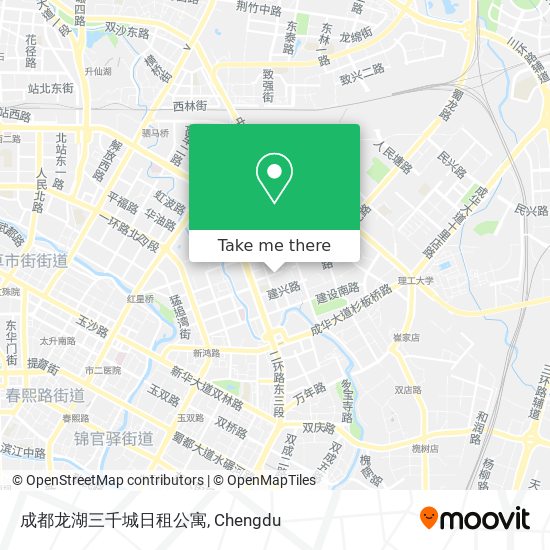 成都龙湖三千城日租公寓 map