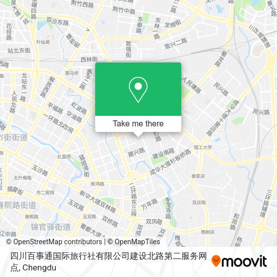 四川百事通国际旅行社有限公司建设北路第二服务网点 map