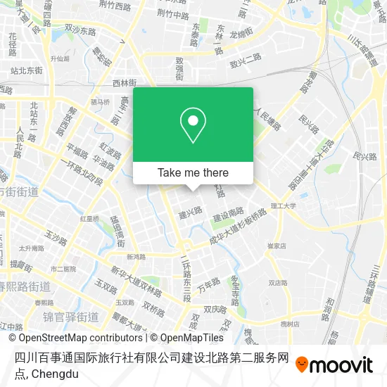 四川百事通国际旅行社有限公司建设北路第二服务网点 map