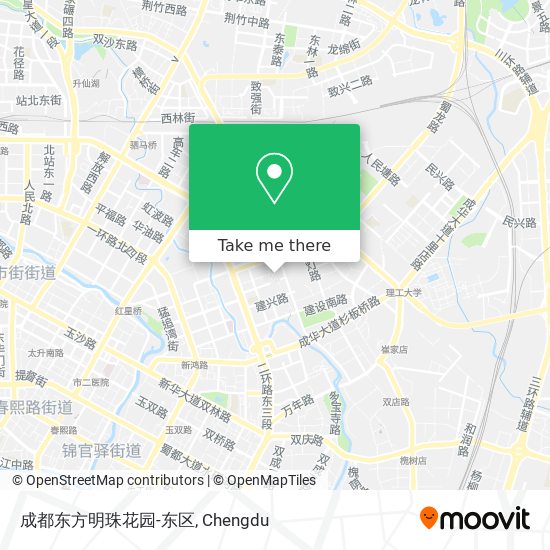成都东方明珠花园-东区 map