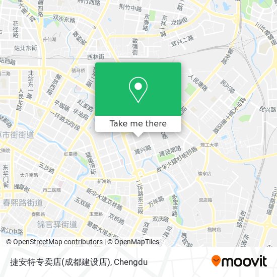 捷安特专卖店(成都建设店) map