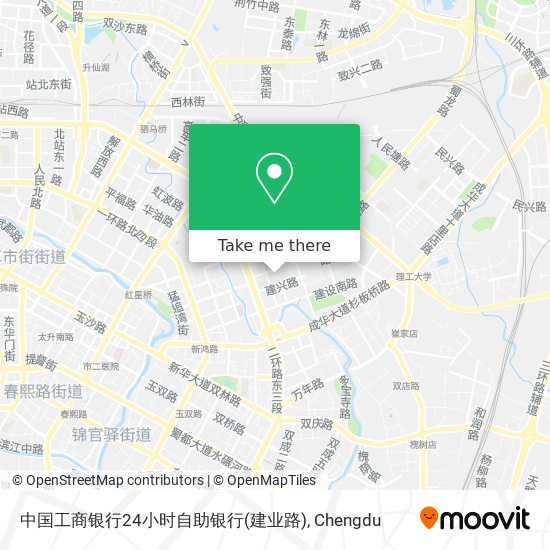 中国工商银行24小时自助银行(建业路) map
