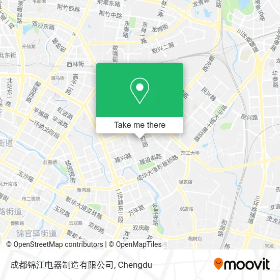 成都锦江电器制造有限公司 map