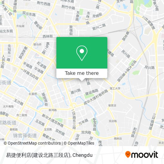易捷便利店(建设北路三段店) map
