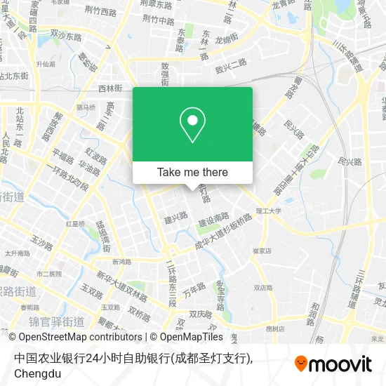 中国农业银行24小时自助银行(成都圣灯支行) map