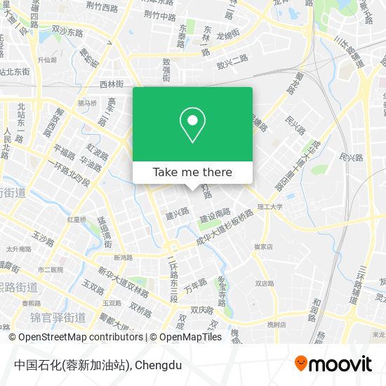 中国石化(蓉新加油站) map