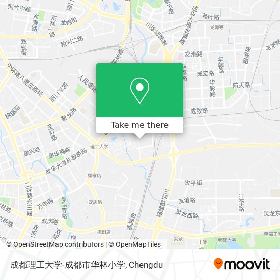 成都理工大学-成都市华林小学 map