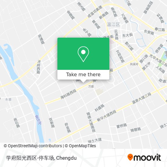 学府阳光西区-停车场 map
