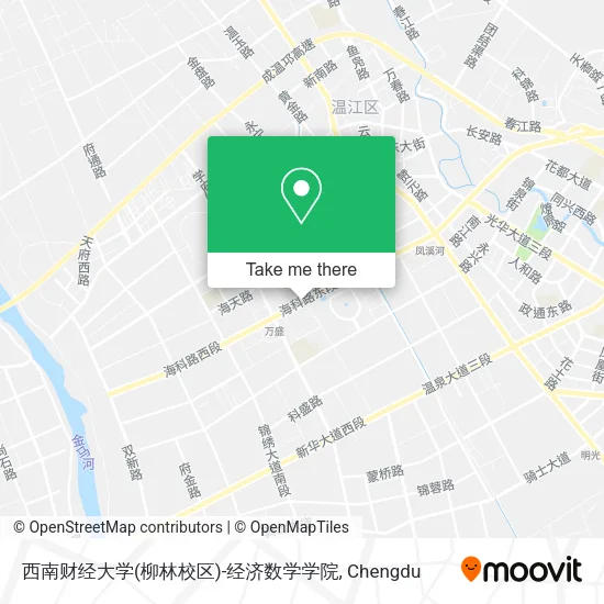 西南财经大学(柳林校区)-经济数学学院 map