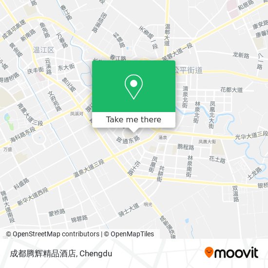 成都腾辉精品酒店 map