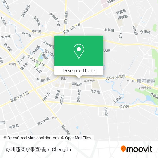 彭州蔬菜水果直销点 map