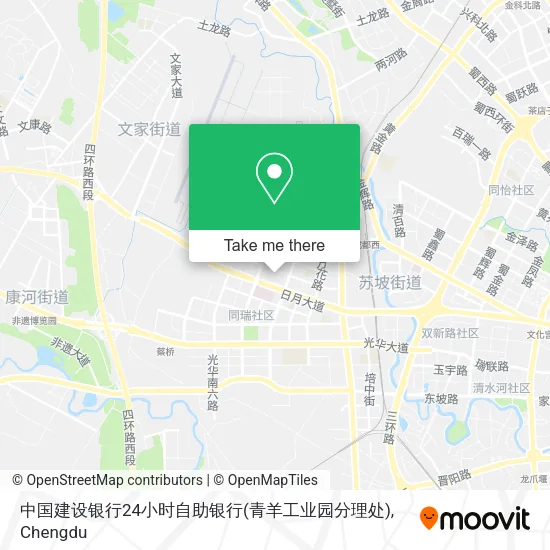 中国建设银行24小时自助银行(青羊工业园分理处) map