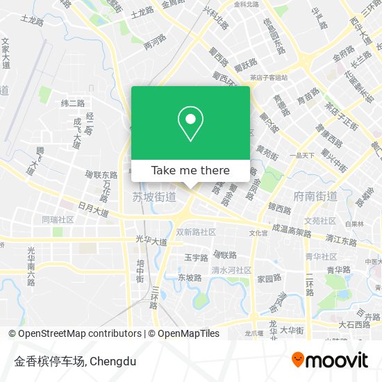 金香槟停车场 map
