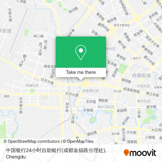 中国银行24小时自助银行(成都金福路分理处) map