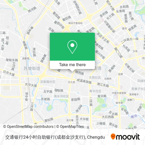 交通银行24小时自助银行(成都金沙支行) map