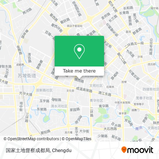 国家土地督察成都局 map