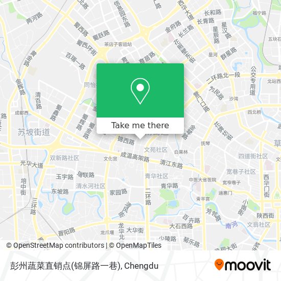 彭州蔬菜直销点(锦屏路一巷) map